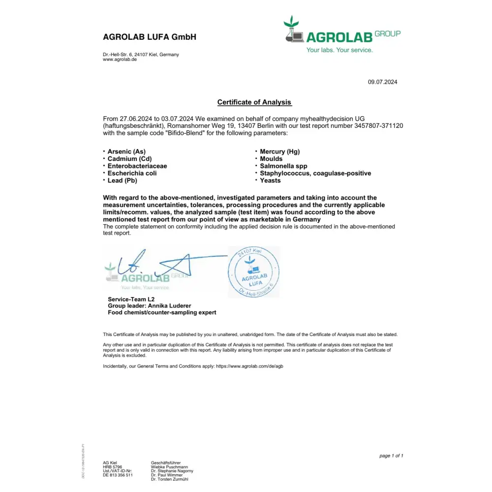 2 x BIFIDO BLEND mit Zichorienwurzel Extrakt - Nahrungsergänzungsmittel