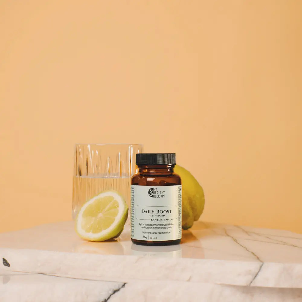 DAILY BOOST mit Coenzym Q10 und einer Reihe essentieller Vitamine - Nahrungsergänzungsmittel