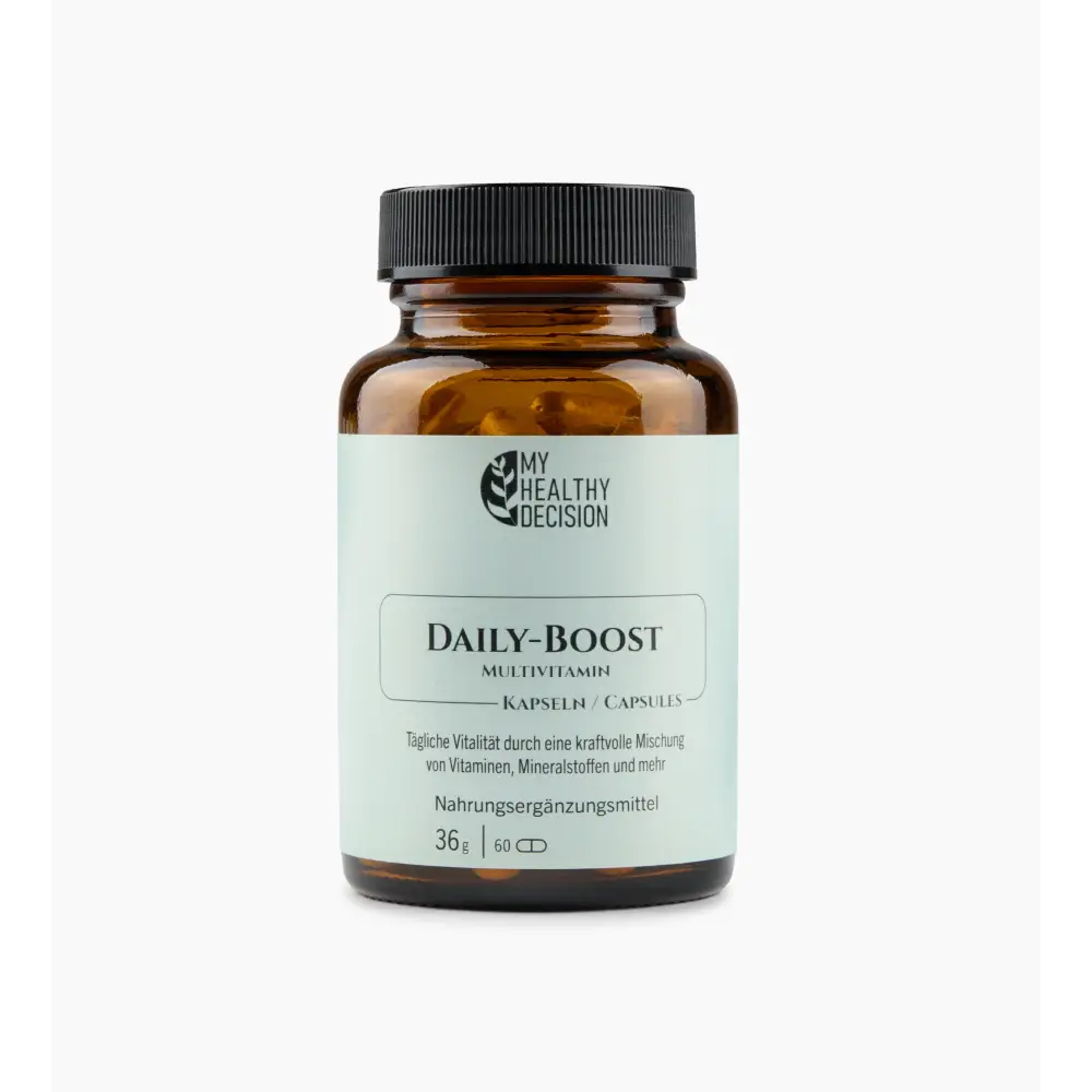 DAILY BOOST mit Coenzym Q10 und einer Reihe essentieller Vitamine - Nahrungsergänzungsmittel