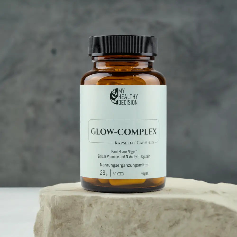 GLOW-COMPLEX für Haut Haare und Nägel mit Mineralstoff Zink - Nahrungsergänzungsmittel
