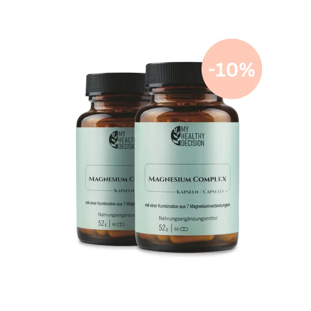 2 x MAGNESIUM COMPLEX mit einer Kombination aus 7 Magnesiumverbindungen- 10% sparen im Doppelpack