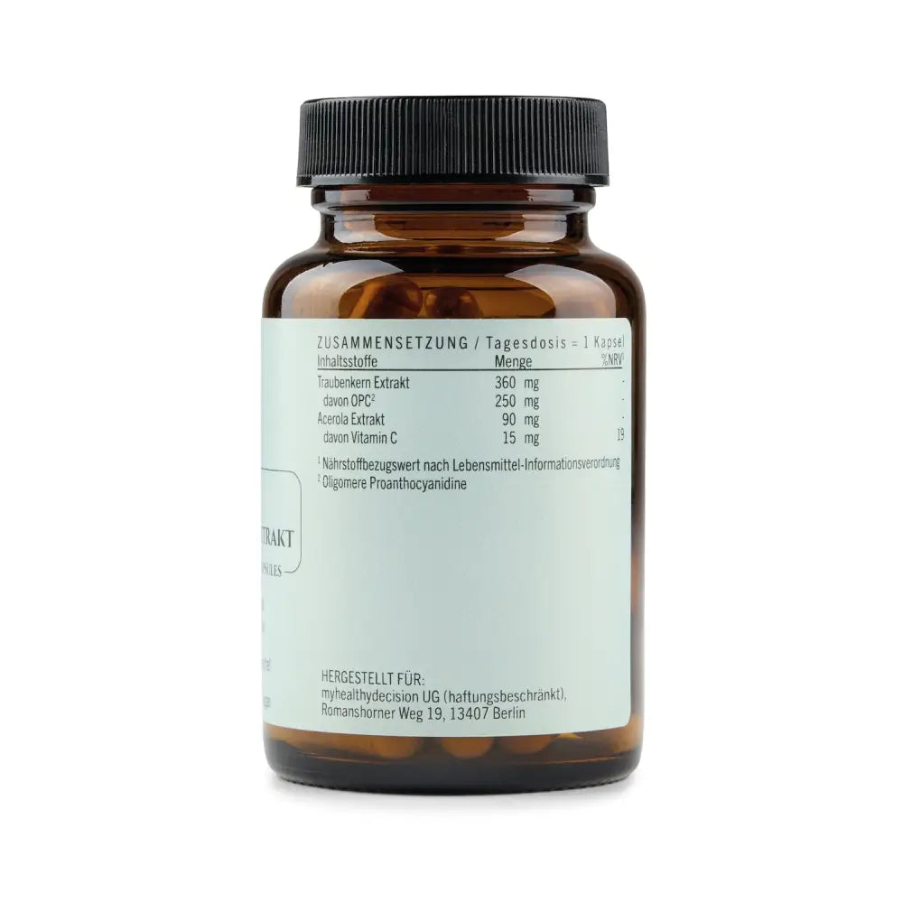 2 x OPC TRAUBENKERN-EXTRAKT mit Vitamin C und Acerola- 10% sparen mit einem Doppelpack - Nahrungsergänzungsmittel