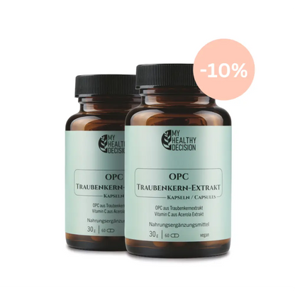 2 x OPC TRAUBENKERN-EXTRAKT mit Vitamin C und Acerola- 10% sparen mit einem Doppelpack - Nahrungsergänzungsmittel