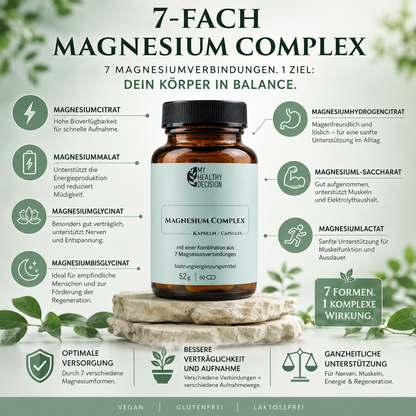 MAGNESIUM COMPLEX - Hochdosiert mit 7 Magnesiumverbindungen