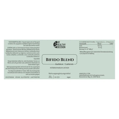 BIFIDO BLEND-Darmbakterien mit 10 ausgewählten Bakterienstämmen - Nahrungsergänzungsmittel