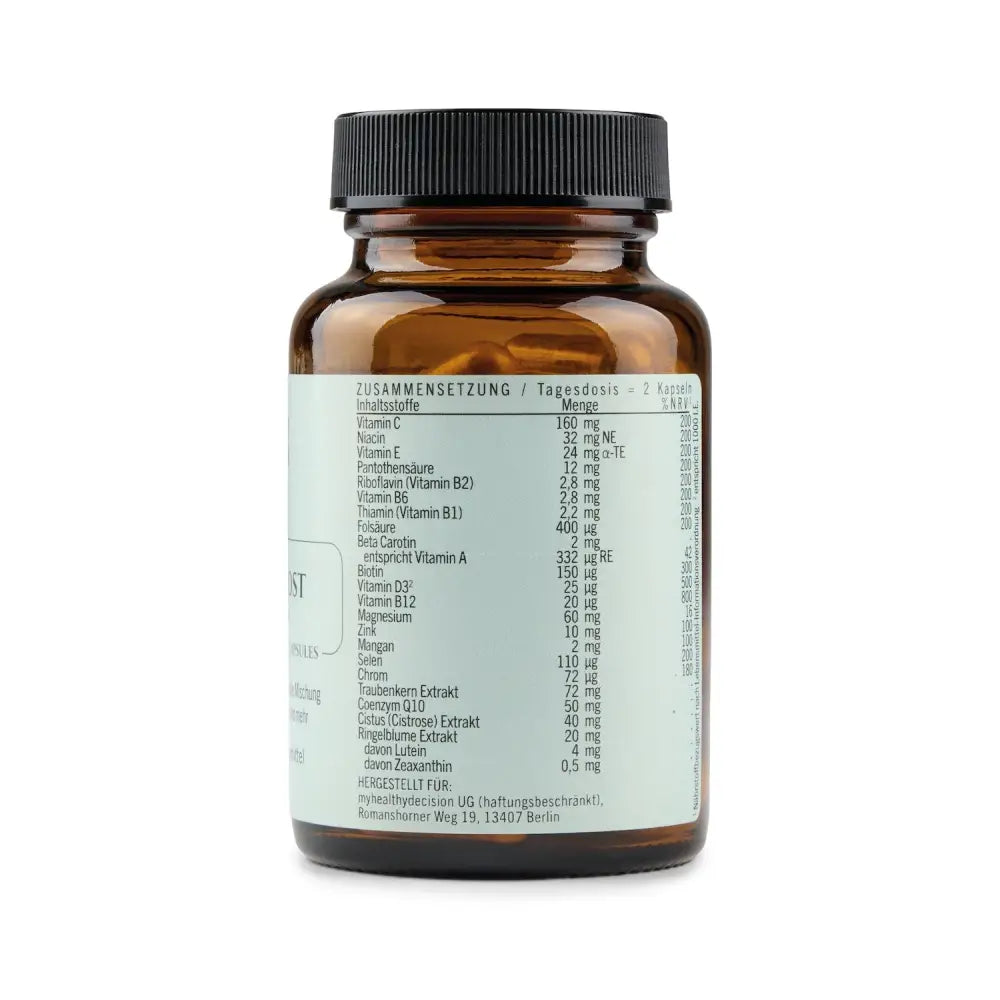 DAILY BOOST mit Coenzym Q10 und einer Reihe essentieller Vitamine - Nahrungsergänzungsmittel