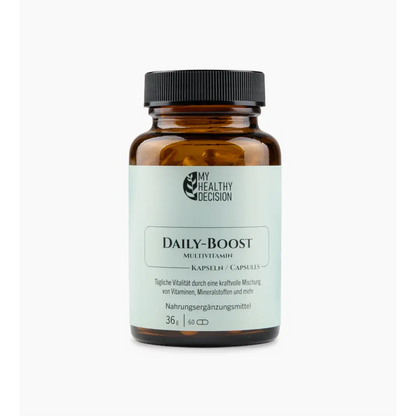 DAILY BOOST mit Coenzym Q10 und einer Reihe essentieller Vitamine - Nahrungsergänzungsmittel