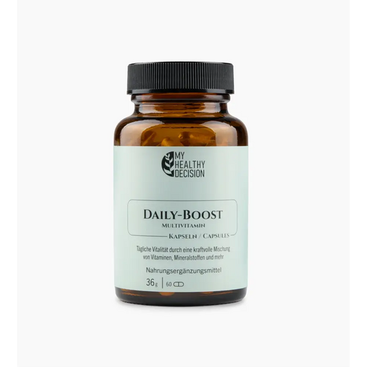 DAILY BOOST mit Coenzym Q10 und einer Reihe essentieller Vitamine - Nahrungsergänzungsmittel